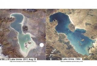 Lake Urmia's water level decreases by 28 cm