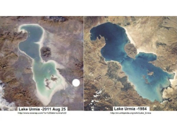 Уровень воды в озере Урмия снизился еще на 28 см