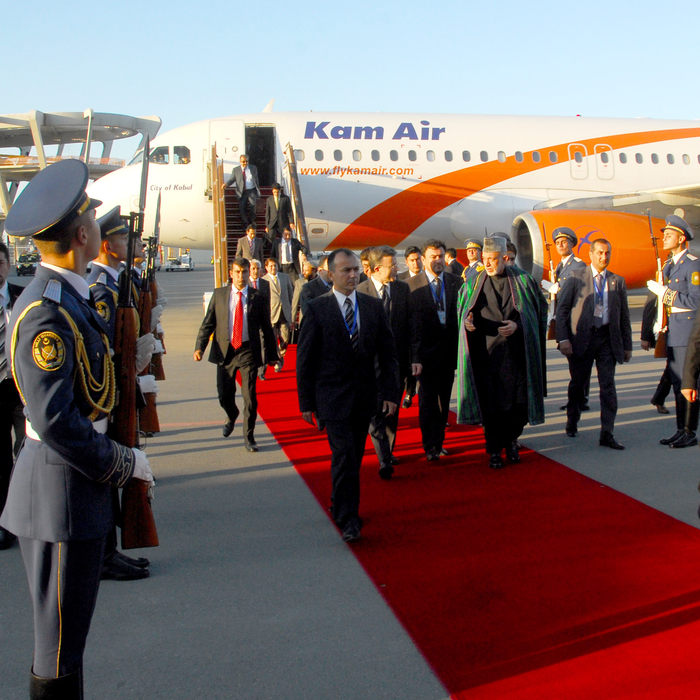 Afghanistan's president arrives in Azerbaijan for ECO summit
