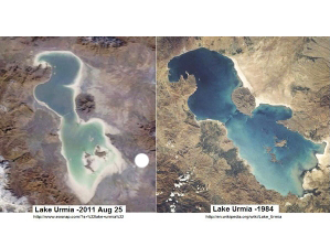 Urmiya gölünün 70 faizi artıq quruyub