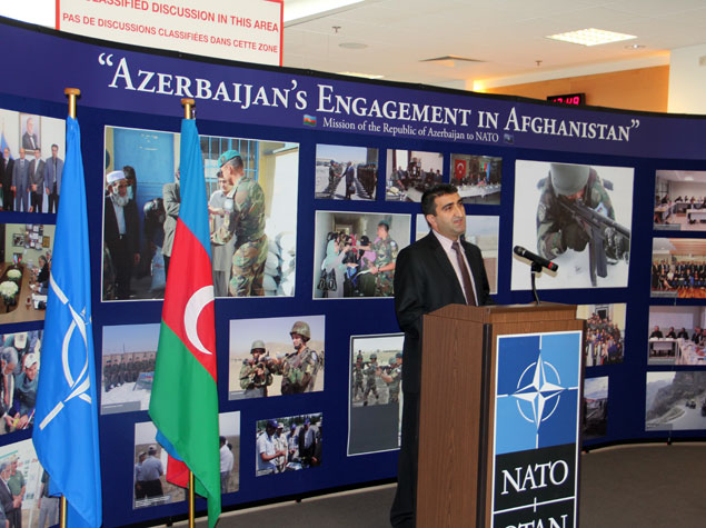 NATO headquarters hosts exhibition Azerbaijan's participation in Afghanistan (PHOTO)