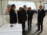 İlham Əliyev İmişlidə taxıl anbarı kompleksinin açılışında iştirak edib (FOTO)