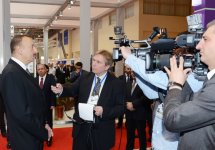Azerbaijani President and his spouse attend opening of Bakutel-2012 exhibition (PHOTO) - Gallery Thumbnail