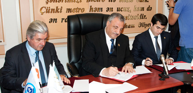 Bakı Metropoliteni və "Akkord-Bouygues" arasında anlaşma memorandumu imzalanıb