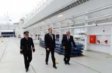 Azerbaijani President attends ceremony to launch Balakan and Barda ferries of State Caspian Shipping Company (PHOTOS) - Gallery Thumbnail