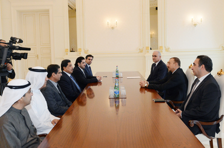 Azerbaijani President receives the UAE deputy Minister of Economy