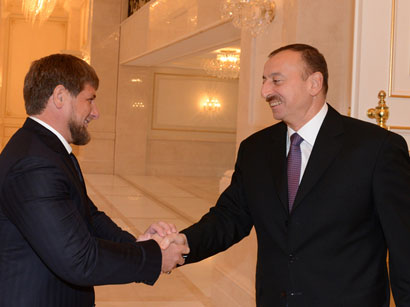 Президент Азербайджана принял главу Чеченской Республики (ФОТО)