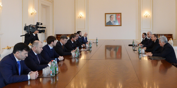 Prezident İlham Əliyev Ramzan Kadırovu qəbul edib (FOTO)