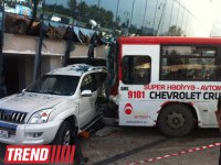 Bus drives into glass enclosure of Shafa Stadium (UPDATED 3) (PHOTO) - Gallery Thumbnail