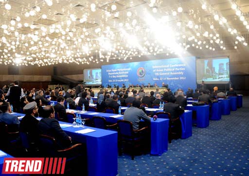 Bakıda Asiya Siyasi Partiyaları Beynəlxalq Konfransının VII Baş Assambleyası işinə başlayıb (FOTO)