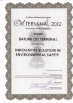 Georgian Batumi Oil Terminal wins award on ensuring ecological safety (PHOTO)