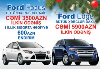 "Ford Azərbaycan"dan sərfəli yeni il təklifi