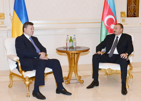 Azerbaijani, Ukrainian presidents meet
