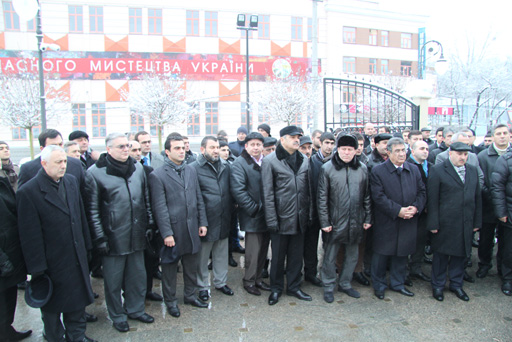 Ukraynada ümummilli lider Heydər Əliyevin vəfatının ildönümü ilə bağlı anım mərasimi keçirilib (FOTO)