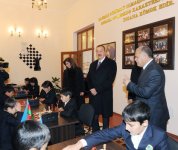 Президент Ильхам Алиев принял участие в открытии Горадизской шахматной школы после реконструкции (ФОТО)
