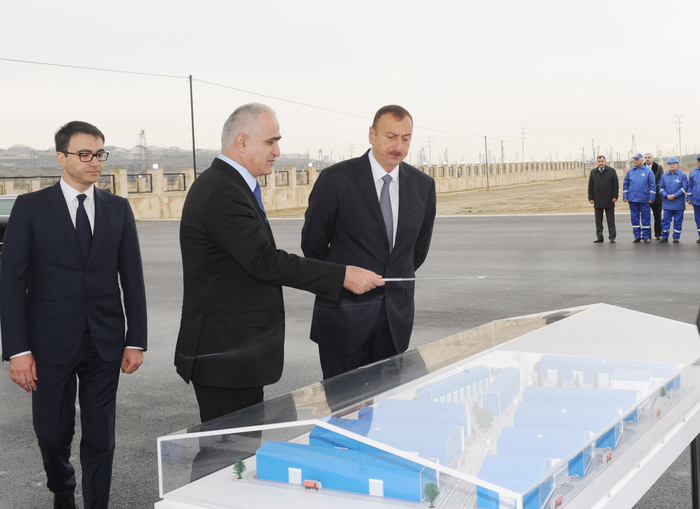 Президент Азербайджана принял участие в закладке фундамента Балаханинского промышленного парка (ФОТО)