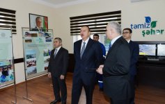 Azerbaijani President inaugurates municipal solid waste sorting factory and incineration plant in Balakhani (PHOTO)