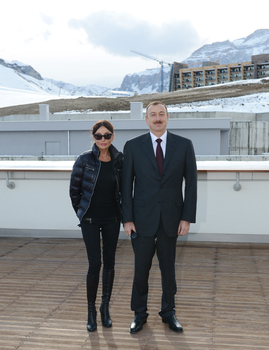Президент Азербайджана и его супруга приняли участие в открытии отеля «Гая», входящего в Шахдагский зимне-летний туристический комплекс (ФОТО)