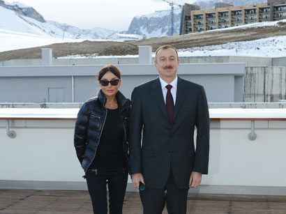 Azerbaijani President inaugurates Gaya hotel in Shahdag winter and summer tourism complex   (PHOTO)