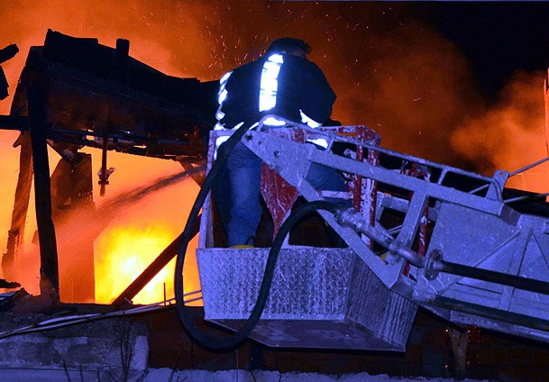 Central market of Kazakh Astana catches fire