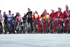 Dənizkənarı Milli Parkda velosipedçilərin yürüşü keçirilib (FOTO) - Gallery Thumbnail