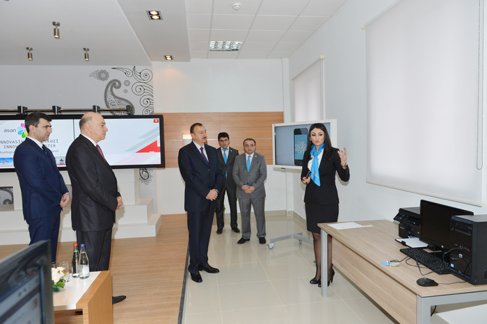 Azerbaijani President participates in opening of "ASAN" State Agency's service center (PHOTO)