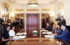 Azerbaijan's first lady meets Founder and President of Advanced Development for Africa Foundation (PHOTO)