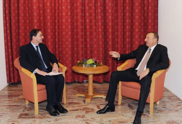 Azerbaijani President meets CEO of Holcim Group
