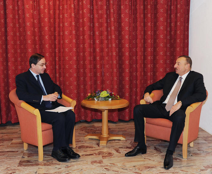 Azerbaijani President meets CEO of Holcim Group