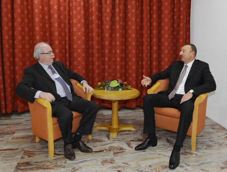 Prezident İlham Əliyev “Total” şirkətinin rəhbəri ilə görüşüb (FOTO)