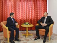 Президент Азербайджана встретился с главой МИД Турции