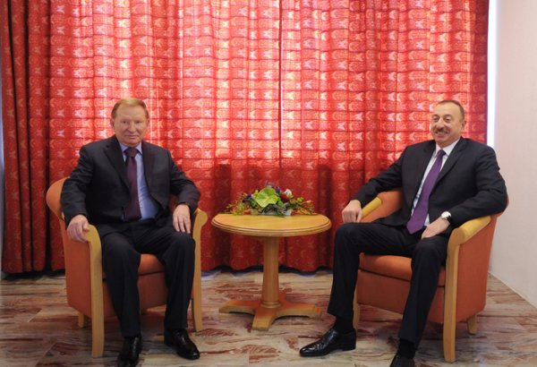 Ильхам Алиев встретился с экс-президентом Украины Леонидом Кучмой