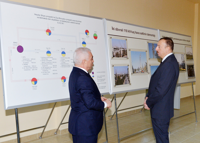 Президент Азербайджана принял участие в церемонии открытия новых подстанций и административных зданий ОАО "Бакыэлектрикшебеке" (ФОТО)