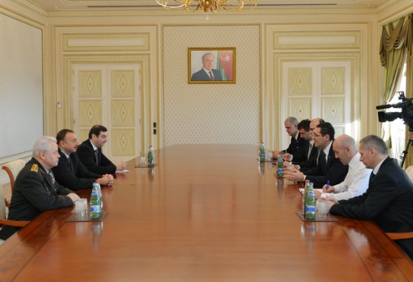 Президент Азербайджана принял делегацию во главе с министром обороны Хорватии