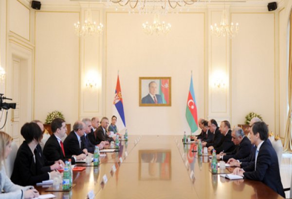 Azerbaijani, Serbian presidents have expanded meeting (PHOTO)