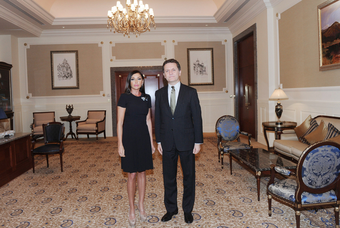First Lady of Azerbaijan held a number of meetings (UPDATE) (PHOTO)