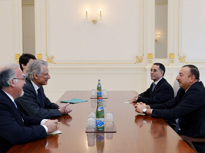 Azerbaijani President receives France's former PM