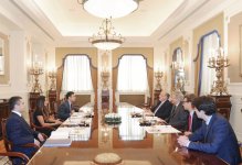First Lady of Azerbaijan held a number of meetings (UPDATE) (PHOTO)
