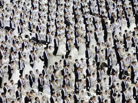 Cənubi Koreyada 30 minə qədər insan üçün nikah mərasimi təşkil edilib