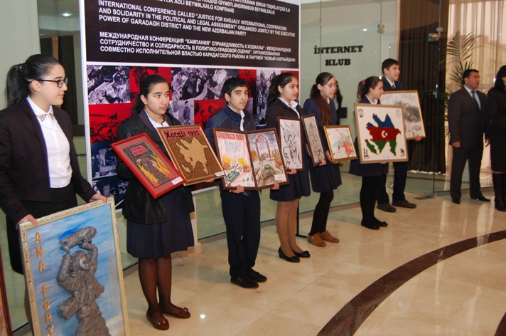 В Гарадаге прошла международная конференция, посвященная Ходжалинскому геноциду (ФOTO)