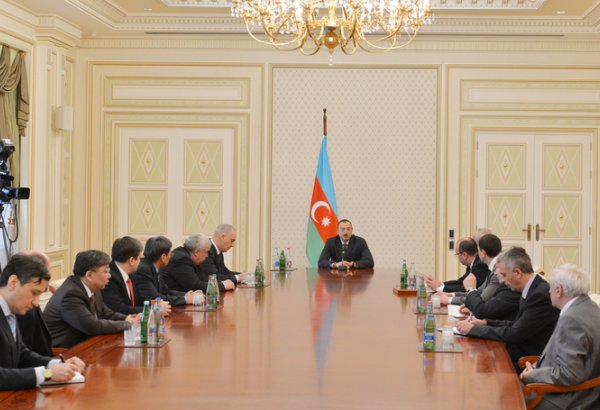 Президент Азербайджана принял участников XVI заседания Совета руководителей государственных информационных агентств СНГ
