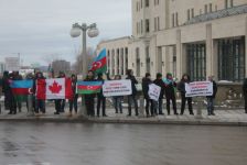 Kanadada Xocalı soyqırımı ilə bağlı yürüş keçirilib (FOTO)