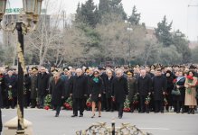 Azerbaijani President, First Lady attend ceremony commemorating Khojaly genocide victims  (UPDATE) (PHOTO)