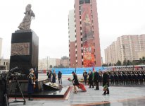 Azerbaijani President, First Lady attend ceremony commemorating Khojaly genocide victims  (UPDATE) (PHOTO)