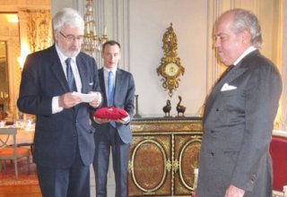 Bakı Nobel İrsi Fondunun sədri Fransanın ali mükafatı ilə təltif olunub (FOTO)
