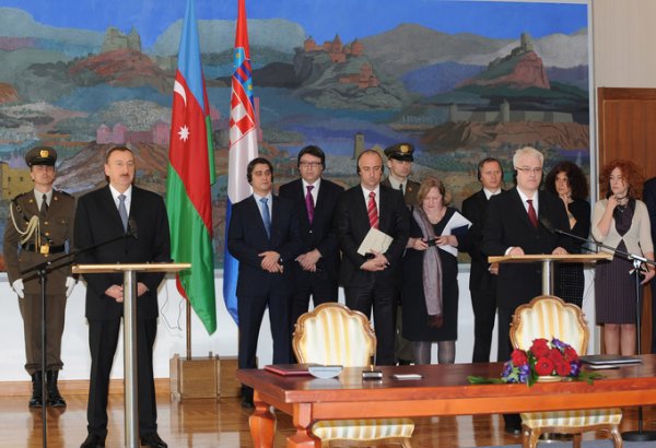 Президент Ильхам Алиев: Хорватия станет близким партнером Азербайджана в вопросе будущих поставок газа в Европу (ФОТО)