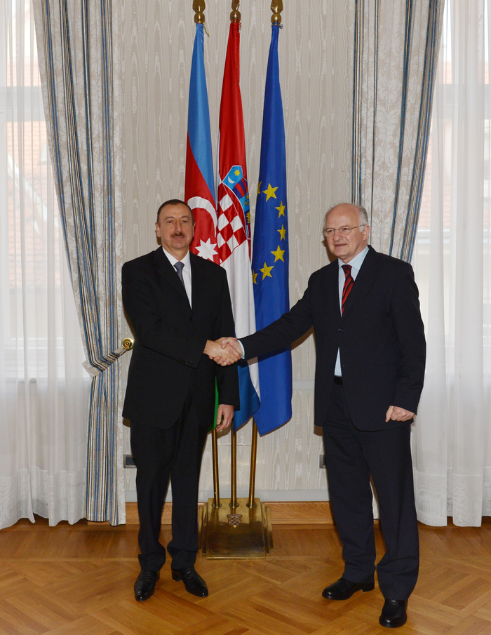 Президент Азербайджана встретился с председателем парламента Хорватии (ФОТО)