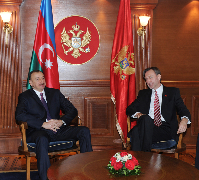 Azərbaycan Prezidenti Monteneqro parlamentinin sədri ilə görüşüb (FOTO)