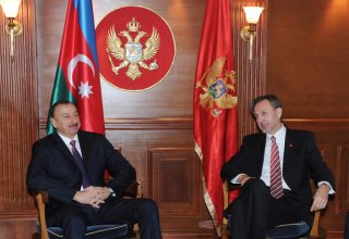 Президент Азербайджана встретился с председателем парламента Черногории