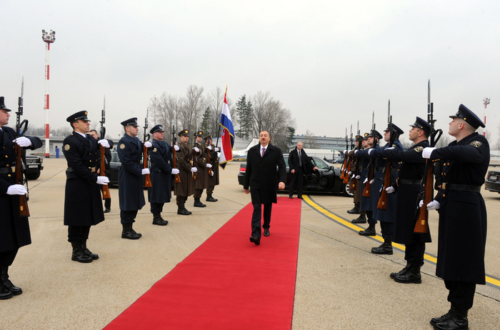 Azerbaijani President ends visit to Croatia